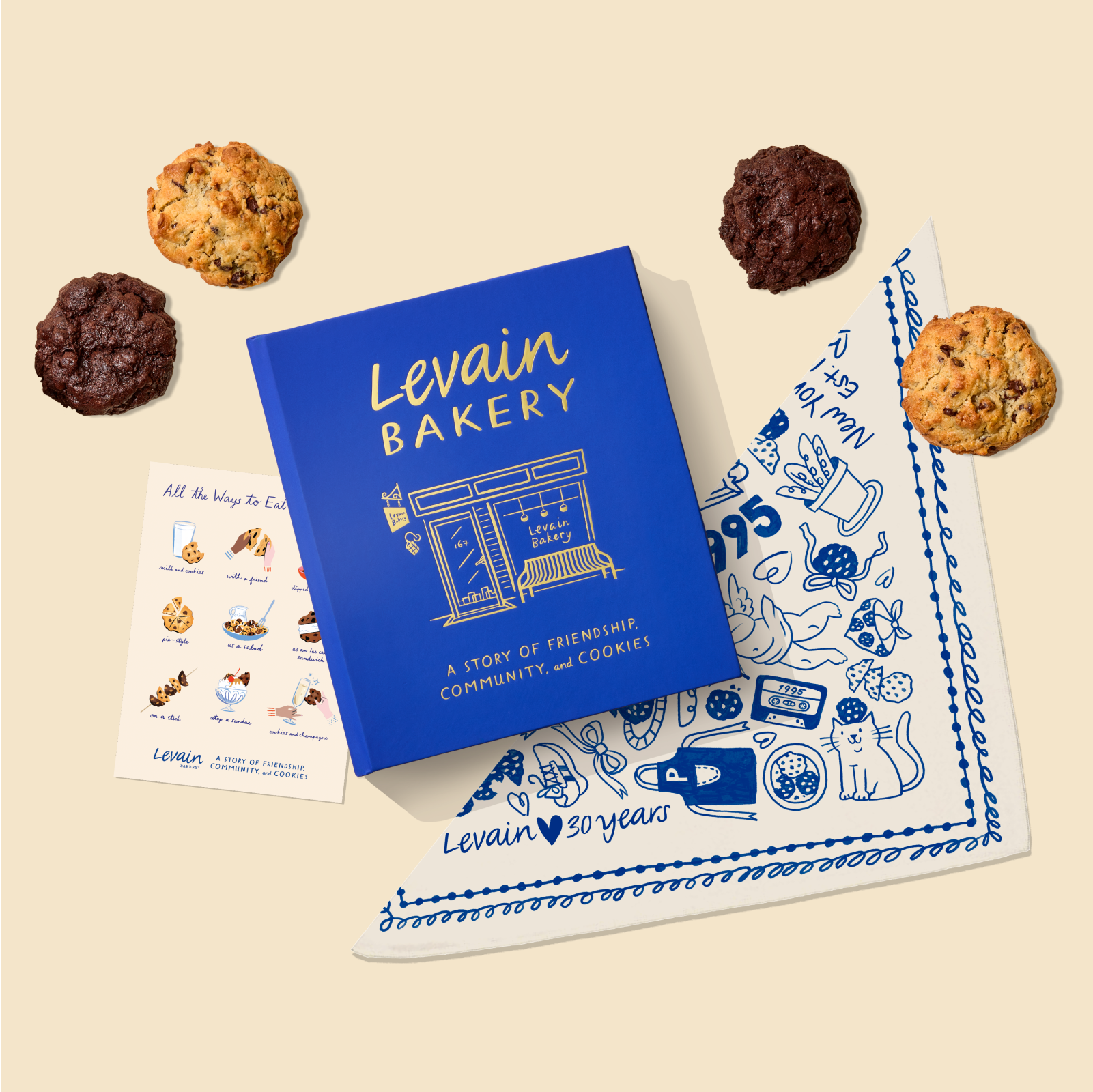 Levain Bakery Book & Cookie Gift Set - Levain Bakery